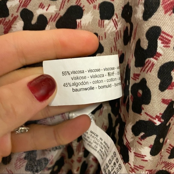 Zara | Sateen Leopard Top Oversized Size XS New With Tags - Picture 8 of 11